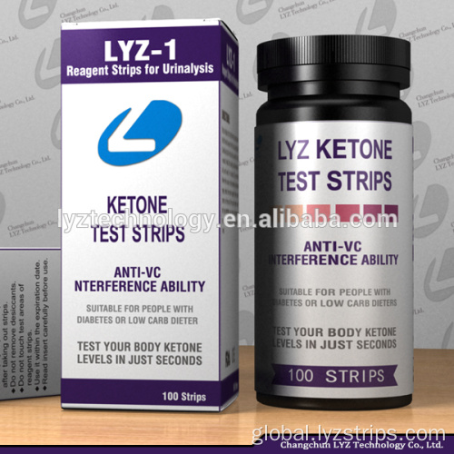Ketone Test Strip Fast Urinalysis Ketone Test strips for loss weight Supplier